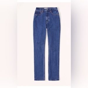 Abercrombie Curve Love ultra high rise. 90s Slim straight jean. TALL Inseam